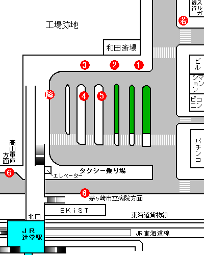辻堂駅発バス時刻表 Index